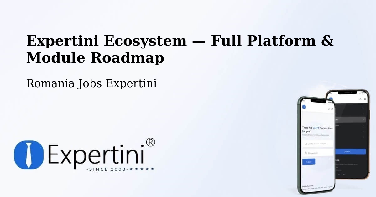 Expertini Ecosystem — Full Platform & Module Roadmap – Comuna Pochidia